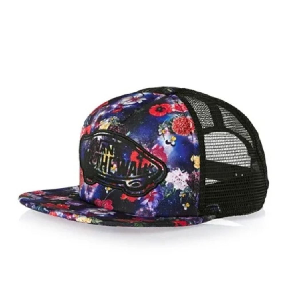 Vans Floral Off The Wall Trucker Mesh Snapback Hat OS